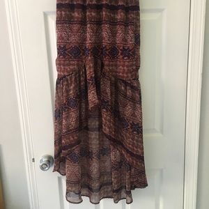 High Low Maxi Skirt